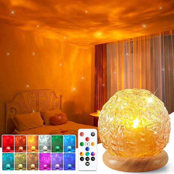 OLIF Ambient Lighting, 3-in-1 Sunset & Ocean & Northern Lights Projector, 216 Modes Mood Lighting with Remote