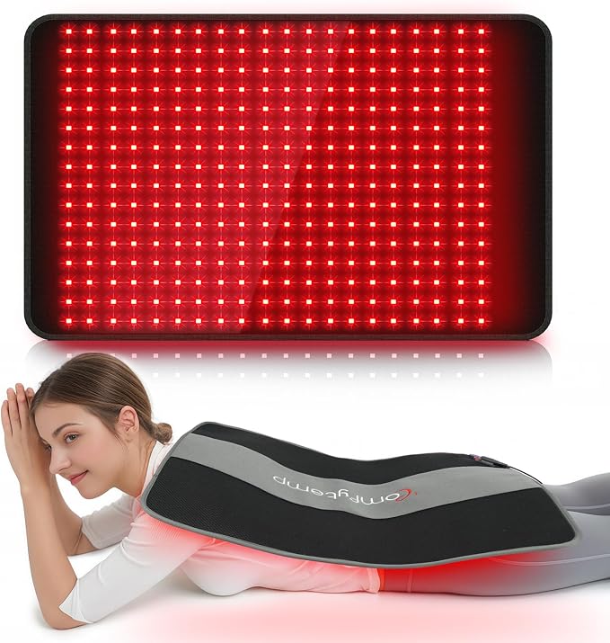 CAREWEL Red Light Therapy for Body, 24'' x 17'' Near Infrared Light Therapy Wrap
