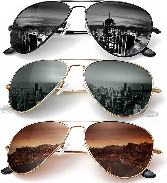 CAREFIA Classic Sunglasses for Men Women Driving Sun glasses Polarized Lens UV Blocking
