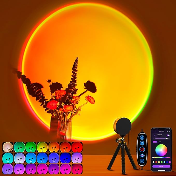 OLIF Sunset Lamp Projector Multicolor Changing LED Projection Lamp