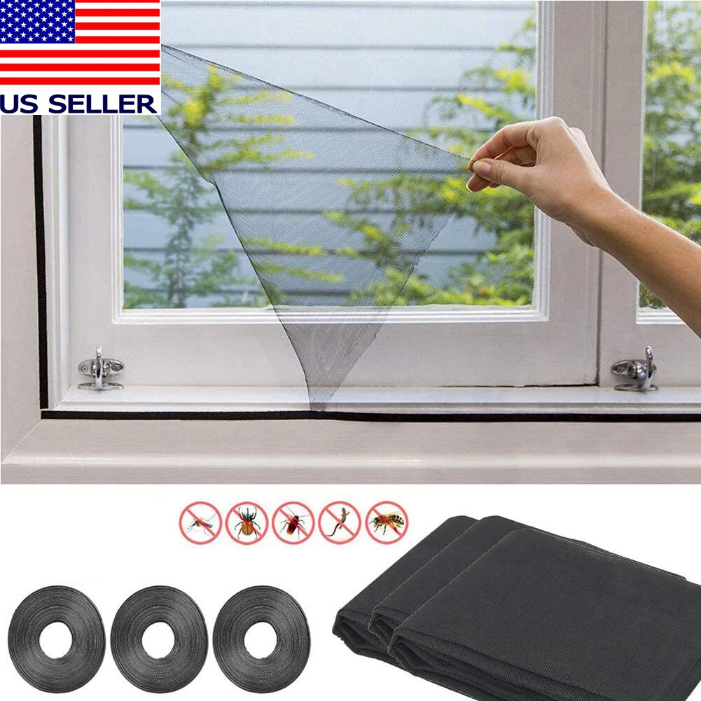 Magnetic Window Mesh Door Curtain Snap Net Guard Fly Bug Insect Screen
